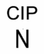 Zkušební značka: písmena CIP a pod nimi velké písmeno N